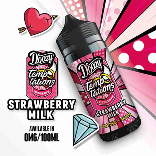 Doozy Temptations - Strawberry Milk 100ml Short-fill