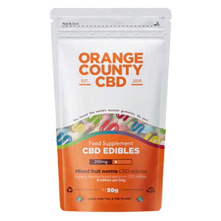 Orange County CBD Gummy Worms Grab Bag (200mg)